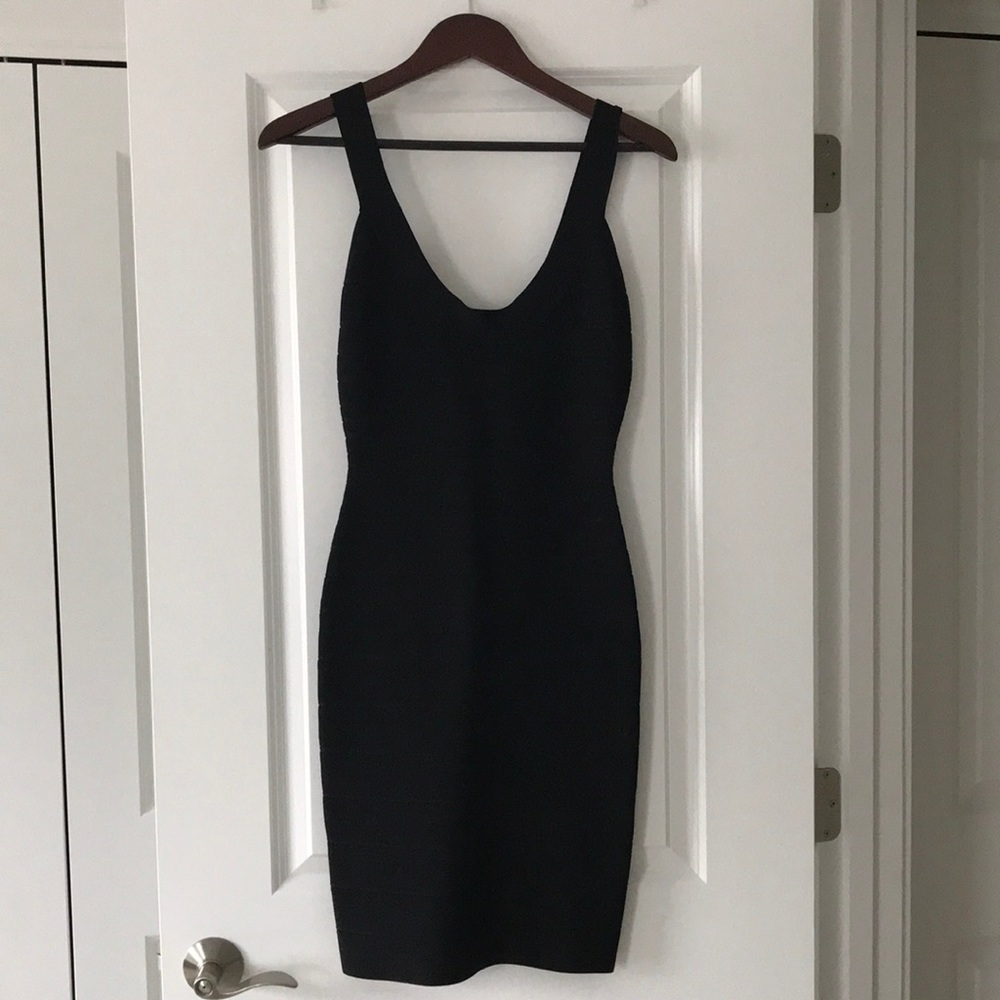 Herve Leger Scoop Neck dress